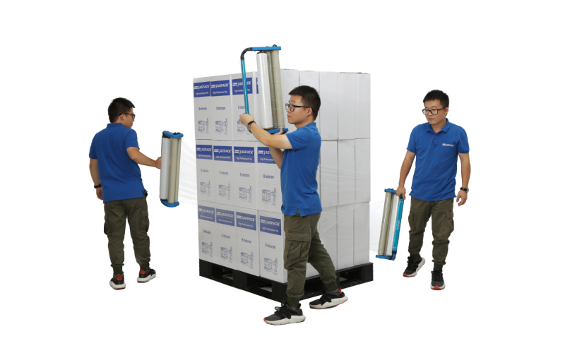 包裝新風(fēng)尚：選擇Smartwrapper手動纏繞機+8um纏繞膜，讓降本與環(huán)保同行